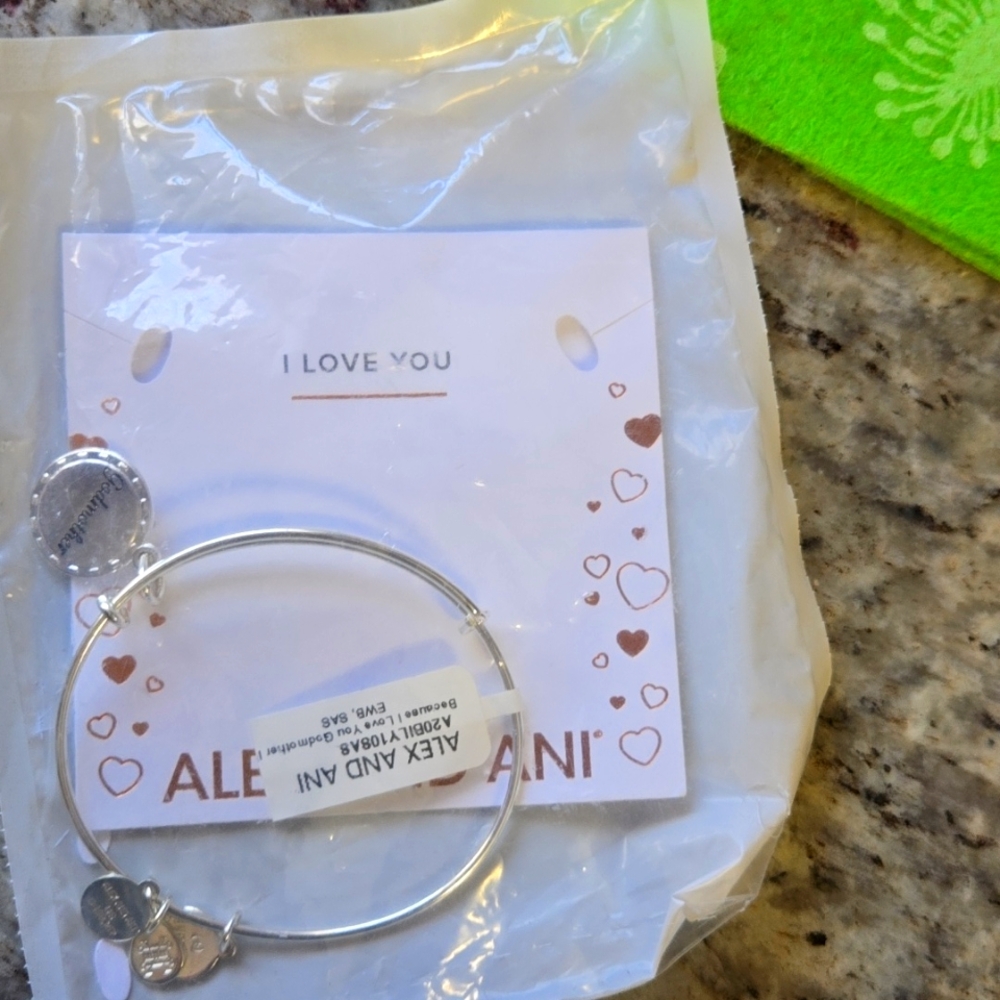 Alex and Ani Silver Godmother Bracelet